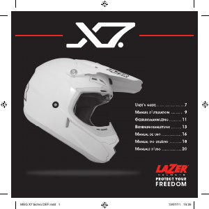 Manual Lazer X7 Capacete para moto