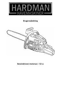 Brugsanvisning Hardman 52cc Kædesav