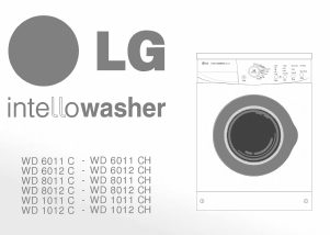 Manual LG WD-1012CH Intellowasher Washing Machine