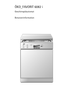 Bedienungsanleitung AEG FAV6082IW Geschirrspüler