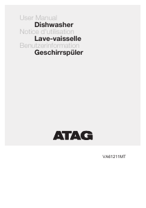 Manual ATAG VA61211MT Dishwasher