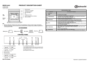 Manual Bauknecht EMZD 6262/IN Oven