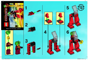 Manuale Lego set 3870 Exo-Force Red walker