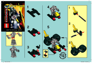Manuale Lego set 3872 Exo-Force Robo chopper