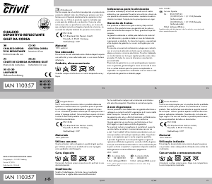 Manual de uso Crivit IAN 110357 Mochila