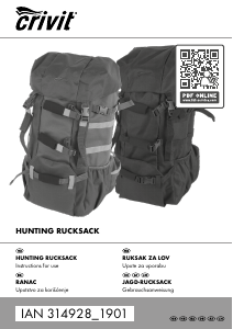 Priručnik Crivit IAN 314928 Ruksak
