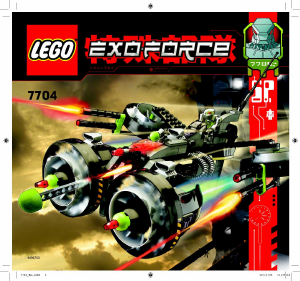 Manuale Lego set 7704 Exo-Force Sonic phantom