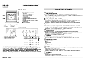 Bedienungsanleitung Bauknecht ESZ 4462 IN Backofen