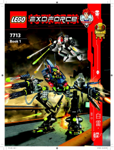 Manuale Lego set 7713 Exo-Force Bridge walker vs. white lightning
