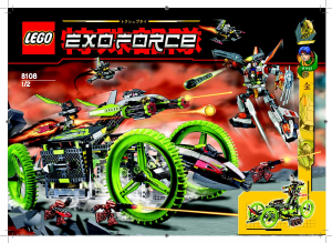 Manuale Lego set 8108 Exo-Force Mobile devastator