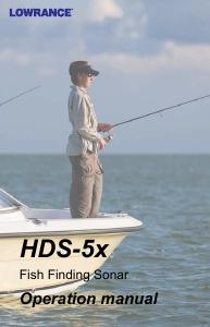 Manual Lowrance HDS-5x Fishfinder