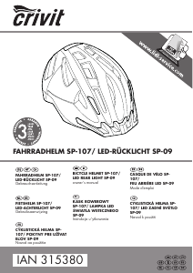 Manuál Crivit IAN 315380 Cyklistická přilba
