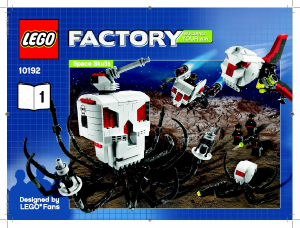 Manual Lego set 10192 Factory Space skulls