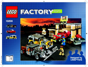 Manual Lego set 10200 Factory Custom car garage