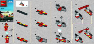 Manual Lego set 40194 Ferrari Finish line and podium