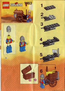 Manual Lego set 1463 Forestmen Treasure chest