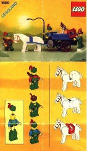 Bedienungsanleitung Lego set 1680 Forestmen Cart With Horse