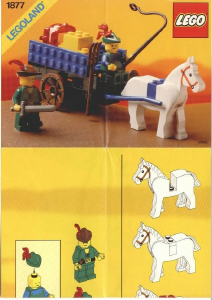 Handleiding Lego set 1877 Forestmen Wagen van de kruisvaarders
