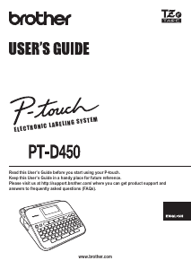 Handleiding Brother PT-D450 Labelprinter