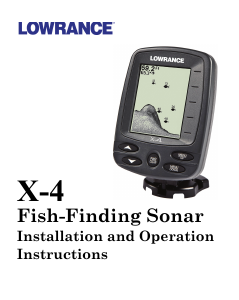 Manual Lowrance X-4 Fishfinder