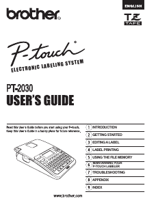Manual Brother PT-2030AD Label Printer