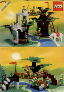 Bruksanvisning Lego set 6071 Forestmen Korsning