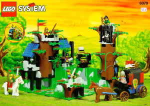 Manual Lego set 6079 Forestmen Robin Hoods stronghold