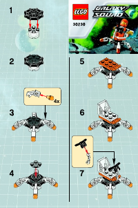 Manuale Lego set 30230 Galaxy Squad Mini mech