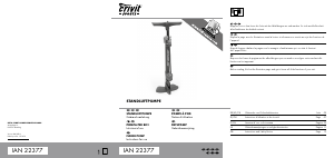 Manuale Crivit IAN 22377 Pompa per bicicletta