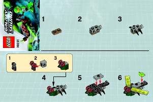 Bruksanvisning Lego set 30231 Galaxy Squad Space insectoid