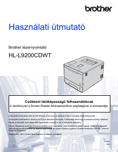 Használati útmutató Brother HL-L9200CDWT Nyomtató