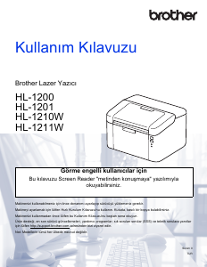 Kullanım kılavuzu Brother HL-1211W Yazıcı