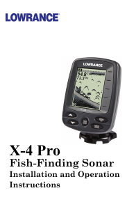 Manual Lowrance X-4 Pro Fishfinder