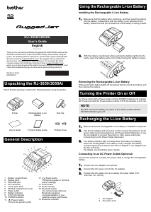 Manual Brother RJ-3050 Printer