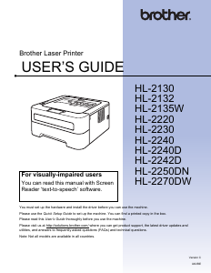 Manual Brother HL-2240DR Printer