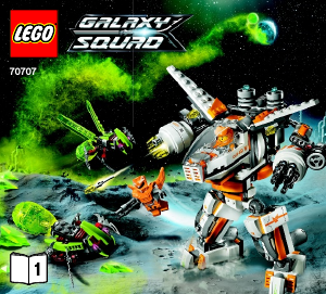 Manual Lego set 70707 Galaxy Squad CLS-89 eradicator mech
