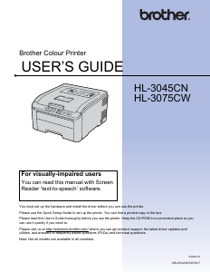 Manual Brother HL-3045CN Printer