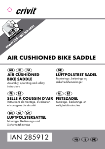 Mode d’emploi Crivit IAN 285912 Selle de vélo