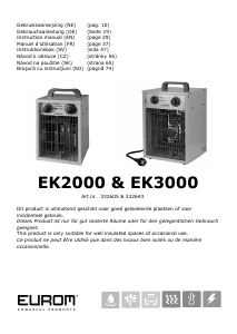 Bruksanvisning Eurom EK2000 Värmefläkt