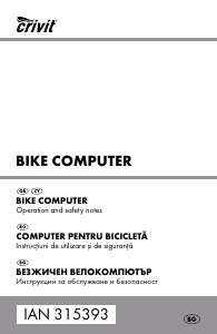 Manual Crivit IAN 315393 Ciclocomputer
