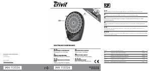 Manual Crivit IAN 113526 Dartboard