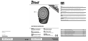 Наръчник Crivit IAN 275755 Дъска за дартс