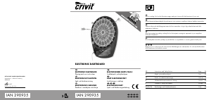 Instrukcja Crivit IAN 290935 Tarcze do darta