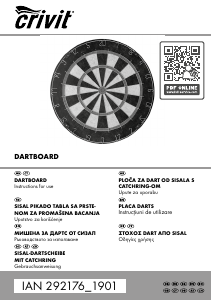 Manual Crivit IAN 292176 Dartboard