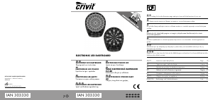 Наръчник Crivit IAN 303330 Дъска за дартс