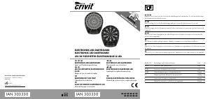 Manual de uso Crivit IAN 303330 Tablero de dardo