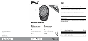 Наръчник Crivit IAN 75955 Дъска за дартс