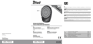 Manual de uso Crivit IAN 75955 Tablero de dardo