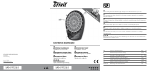 Instrukcja Crivit IAN 91561 Tarcze do darta