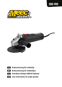 Bruksanvisning Meec Tools 010-190 Vinkelsliper